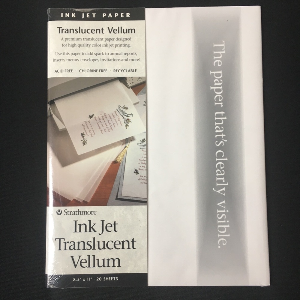 🟣FINAL MARKDOWN🟣 Translucent Vellum Paper -2pack - Picture 2 of 3